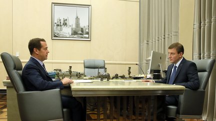 Встреча Дмитрия Медведева с исполняющим обязанности секретаря Генерального совета партии «Единая Россия» Андреем Турчаком
