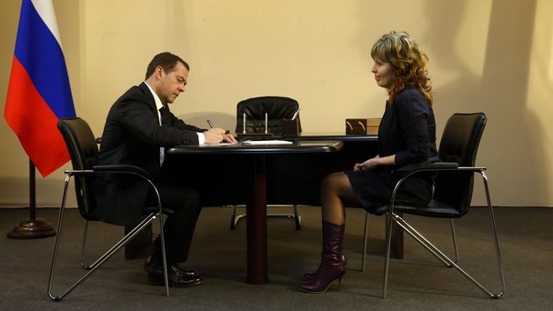 Приём граждан Председателем партии «Единая Россия» в Перми. С жительницей Перми Ольгой Малыгиной